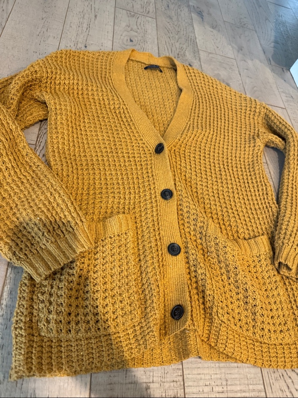 American eagle Waffle Knit Button-Front Women's Cardigan